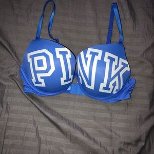 Pink Victoria’s Secret push up bra size 34C